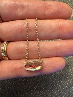 Kendra Scott Dichroic Glass Pendant Necklace